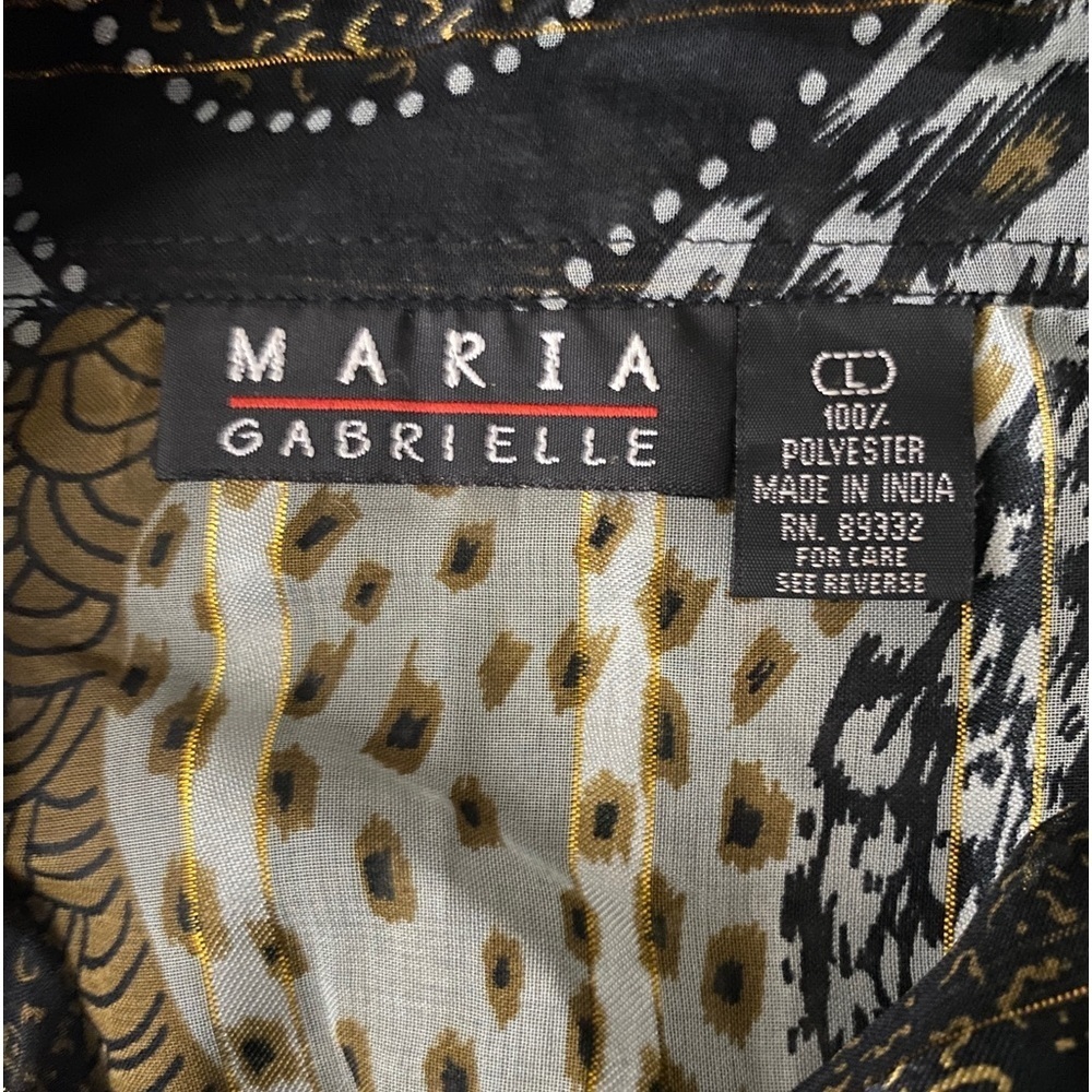 VINTAGE Maria Gabrielle 3pc Animal Print Set (Color: Brown/Black/Gold/White) - Picture 9 of 10